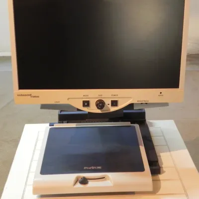 Merlin (HD) Enhanced Vision Magnifier with Table