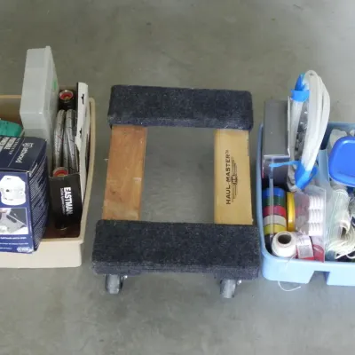 Miscellaneous Garage Items with Small Haul Master Mover
