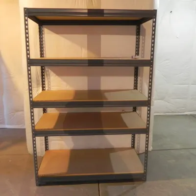 Metal and Particle Board Shelving