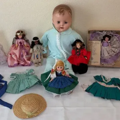 Vintage Dolls And Clothing