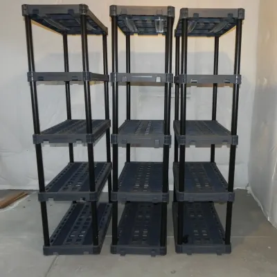 Plastic Shelving Units (3)
