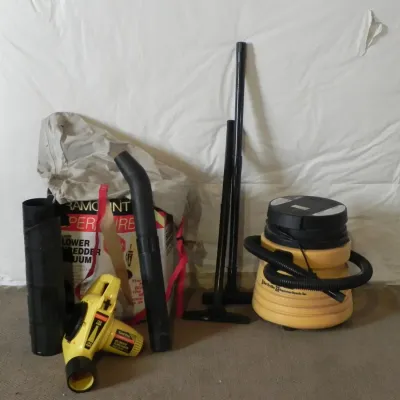 Paramount Blower Shredder Vacuum and Genie Wet/Dry Vac