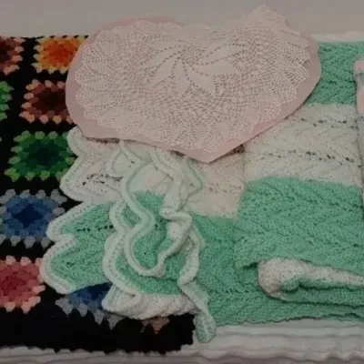 Crocheted and Knitted Pieces