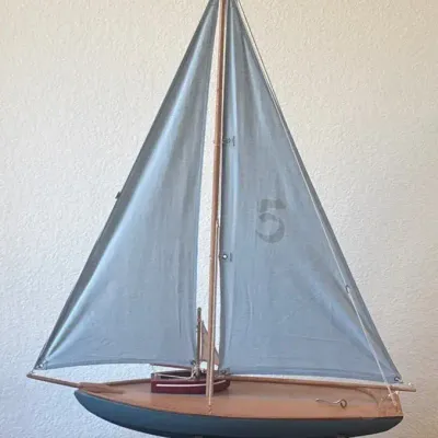 Model Sail Boat With Mini Me