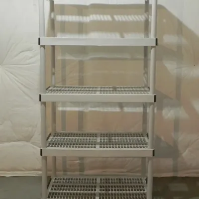 White Plastic Shelving Unit