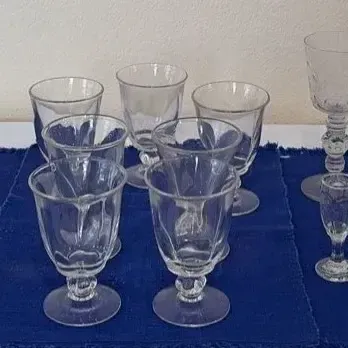 Stemmed Glassware plus Shubert and Sundae Dishes 