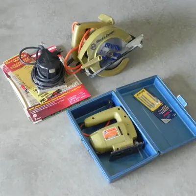 Black & Decker Circular Saw, Skil Sander and Black Decker Saber Saw