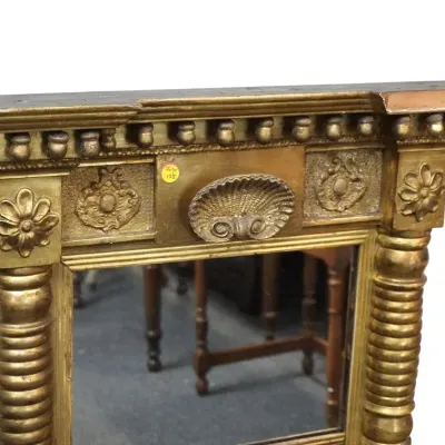Sale Photo Thumbnail #35: ANTIQUE 19TH C CARVED GILTWOOD PIER MIRROR