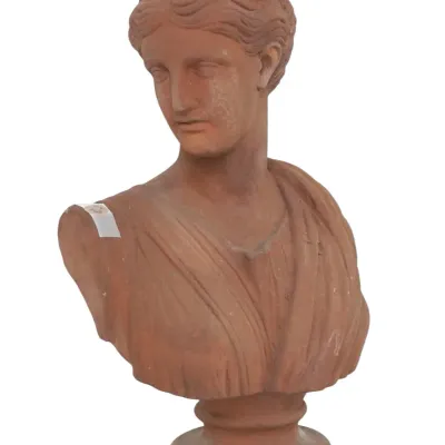 Sale Photo Thumbnail #223: VINTAGE ITALIAN TERRACOTTA BUST OF ARTEMIS
