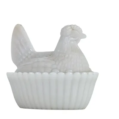 Sale Photo Thumbnail #331: MILK GLASS HEN ON NEST