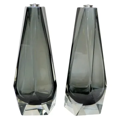 Sale Photo Thumbnail #141: PAIR ALBERTO DONA MURANO TABLE LAMPS MOLATO