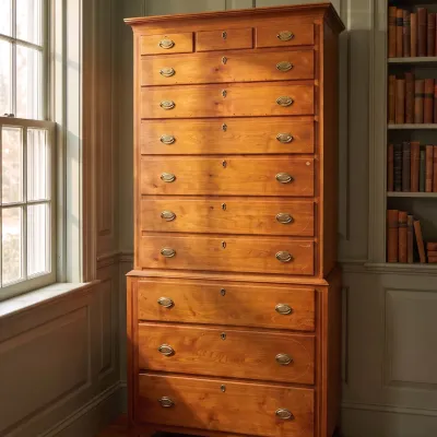 Sale Photo Thumbnail #172: AMERICAN 18TH c PENNSYLVANIA CHEST ON CHEST