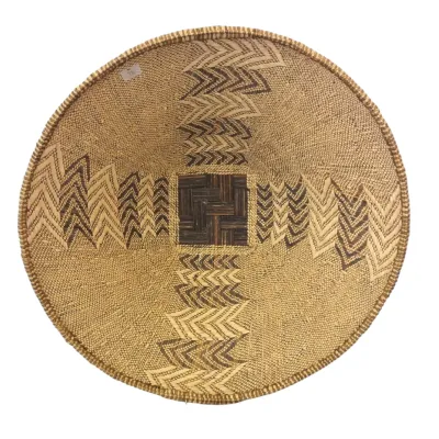 Sale Photo Thumbnail #126: LARGE TONGA BINGA HANDWOVEN BASKET ZIMBABWE
