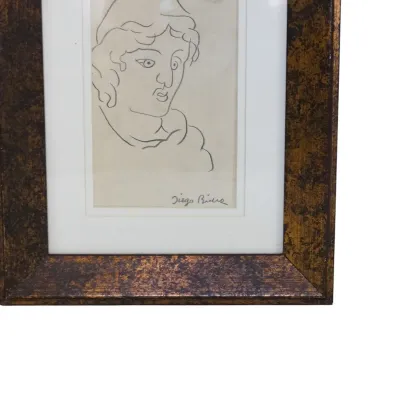 Sale Photo Thumbnail #189: DIEGO RIVERA (1886-1957) PENCIL SKETCH