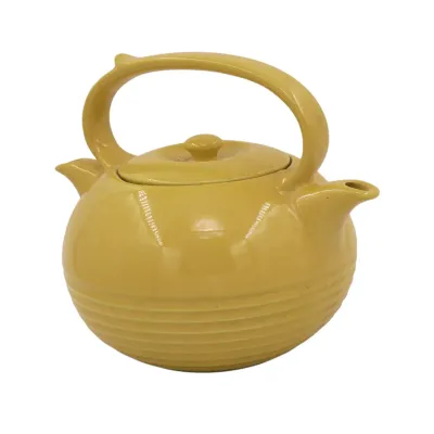 Sale Photo Thumbnail #345: DOUBLE SPOUTED VINTAGE INVENTO HALL POTTERY TEAPOT