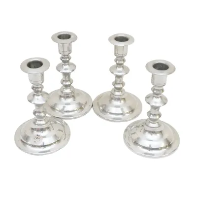 Sale Photo Thumbnail #328: 4 STIEFF PEWTER CANDLESTICKS