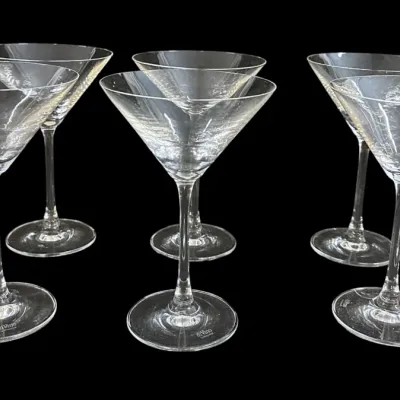 Sale Photo Thumbnail #61: Boxed set of 6 Rosenthal Di Vino Martini Glasses. Unused. 