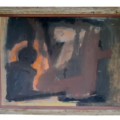 Sale Photo Thumbnail #147: LEE KRASNER (1908-1984), ATTRIBUTED OIL PASTEL PAPER
