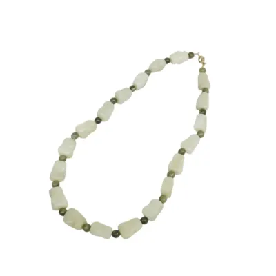 Sale Photo Thumbnail #87: HETIAN JADE BEADED NECKLACE