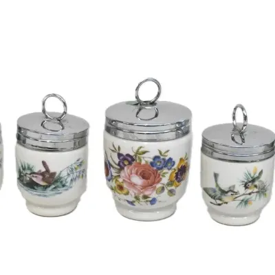 Sale Photo Thumbnail #13: 5 ROYAL WORCESTER PORCELAIN EGG CODDLERS