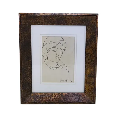 Sale Photo Thumbnail #188: DIEGO RIVERA (1886-1957) PENCIL SKETCH