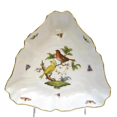 Sale Photo Thumbnail #25: HEREND ROTHSCHILD BIRD TRIANGLE VEGETABLE DISH