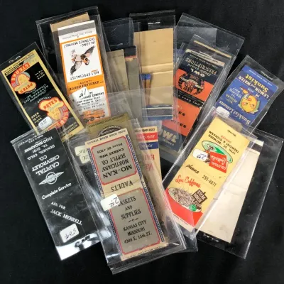 Vintage Matchbook Covers, 19 Total