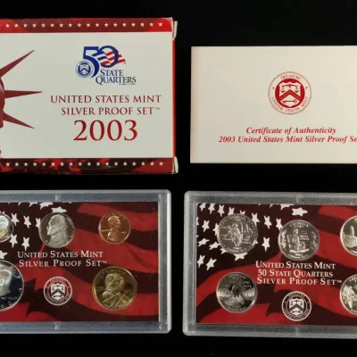 2003 US Mint Silver Proof Set, Original Set
