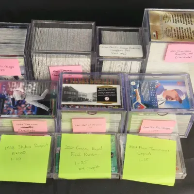 10 Baseball Card Sets from 1998-2001, Over 1000 Cards, Collector Grade