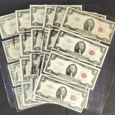 20 $2.00 Red Seal Notes & 4 $5.00 Red Seal Notes