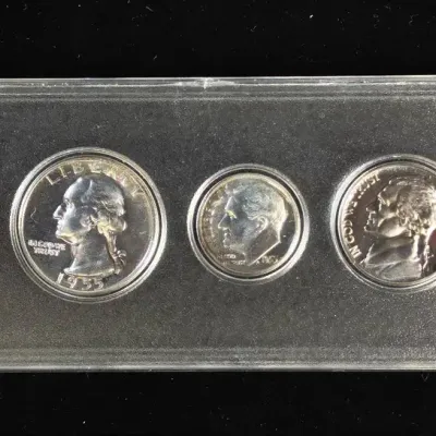 1955 Silver US Mint Proof Set - Rare, All Coins are Proof
