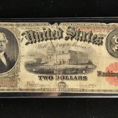 1917 $2.00 Legal Tender Large Scarce Note