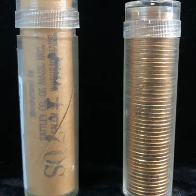 1968-D & 1970-S Original Uncirculated Lincoln Cent Rolls, 2 Total
