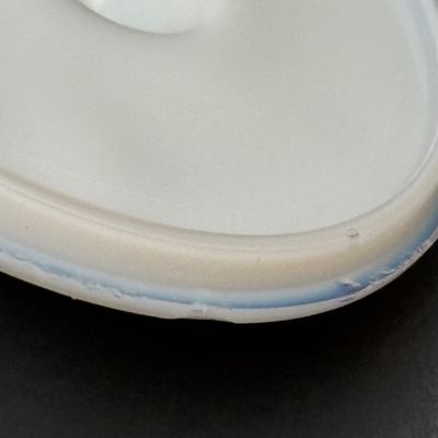 LOT 120: Portieux Vallerysthal Milk Glass Vintage Lidded Dish Cat on Drum