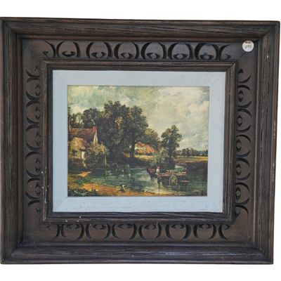 VINTAGE PRINT ON CANVAS THE HAY WAIN by JOHN CONSTABLE