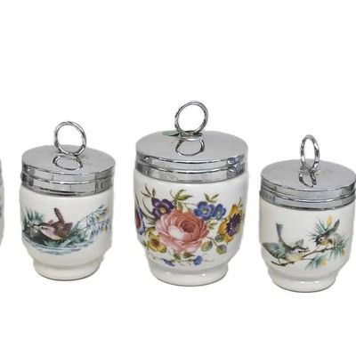 5 ROYAL WORCESTER PORCELAIN EGG CODDLERS