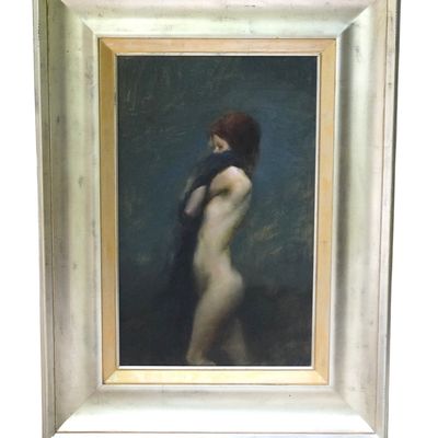 LARGE ZIN LIM OIL ON CANVAS NUDE IMPRESSIONIST