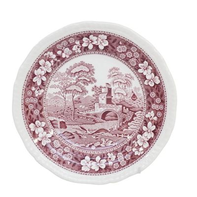 VINTAGE COPELAND SPODE "SPODE'S TOWER" ENGLAND SALAD PLATES - 8 PIECES