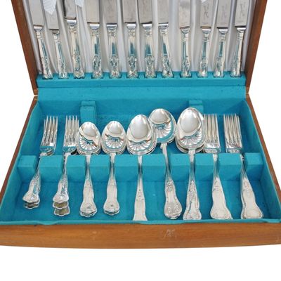 ROBERTS & DORE SHEFFIELD KINGS PATTERN FLATWARE