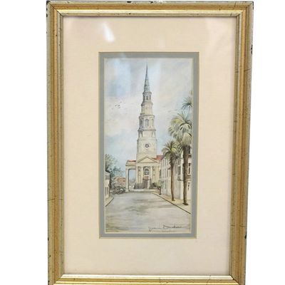 SIGNED JEANIE DRUCKER CHARLESTON PRINT