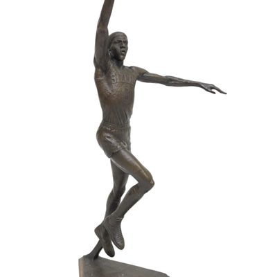 LTD EDITION BRONZE "DR J" 1987 BY BARNEY BRIGHT