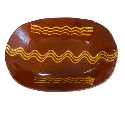 LESTER P. BREINGINGER SIGNED PENNSYLVANIA REDWARE PLATTER