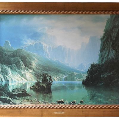 LARGE ENHANCED GICLEE ALBERT BIERSTADT SIERRA NEVADA
