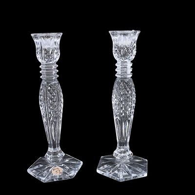 PAIR of WATERFORD CRYSTAL BETHANY CANDLESTICKS