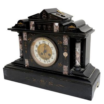 RICHARD & CIE FRENCH MARBLE MANTLE CLOCK