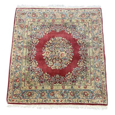 HAND KNOTTED PERSIAN KERMAN RUG 4 FT