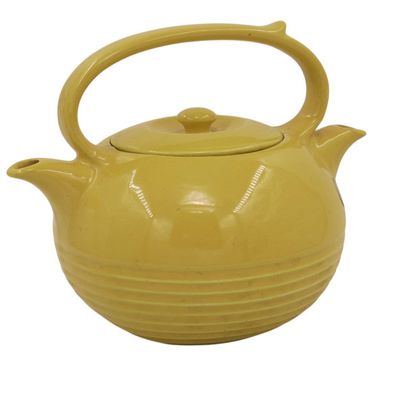 DOUBLE SPOUTED VINTAGE INVENTO HALL POTTERY TEAPOT