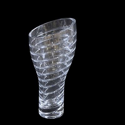 LARGE NAMBE HALE-BOPP CONTEMPORARY CRYSTAL VASE