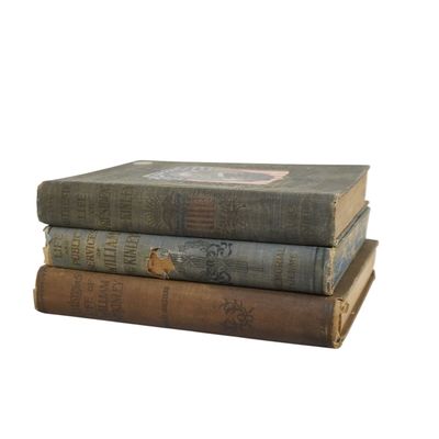3 ANTIQUE VOLUMES OF WILLIAM MCKINLEY BIOGRAPHIES