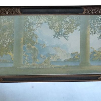 ART DECO TRUMEAU MIRROR MAXFIELD PARRISH